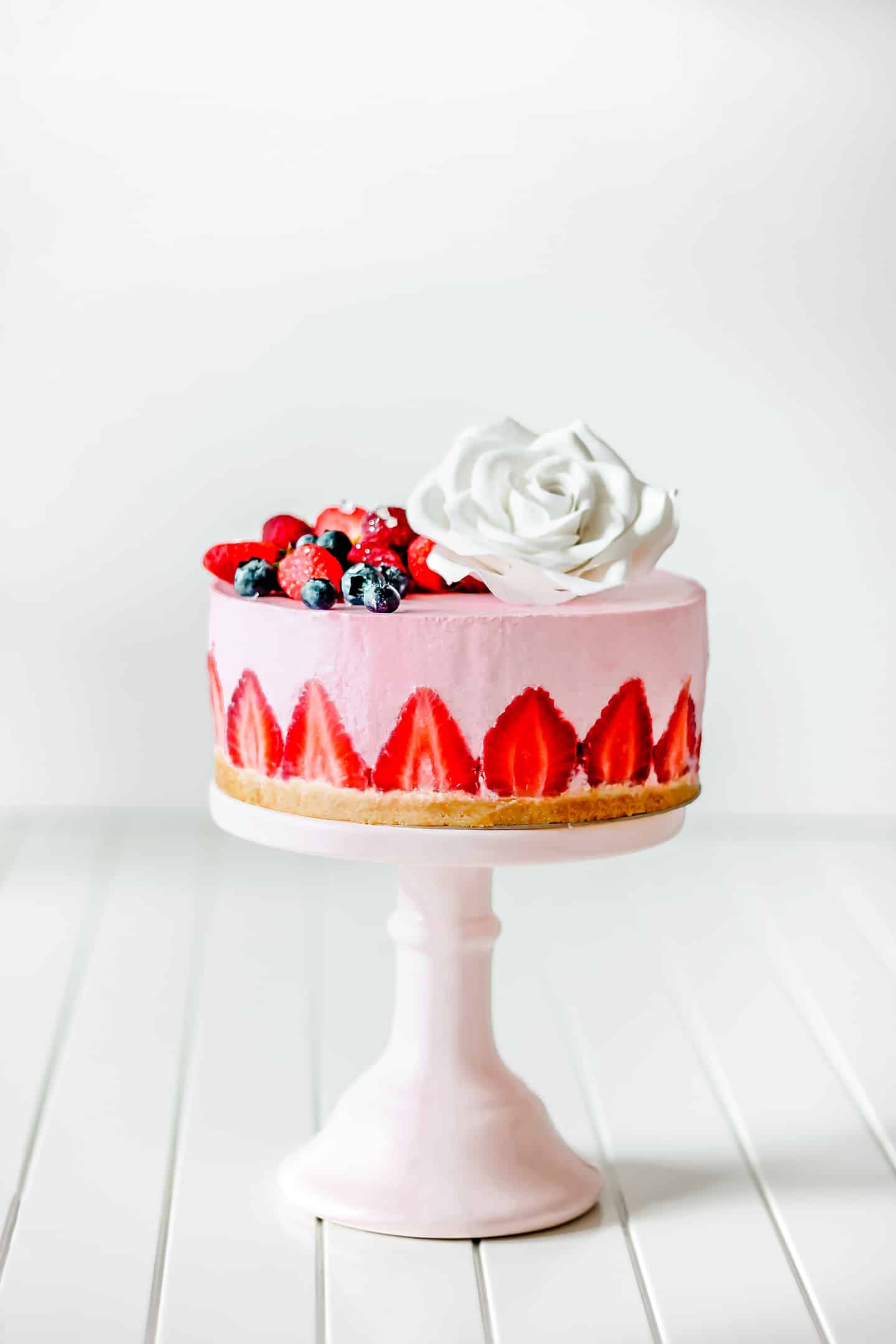 Cheesecake Sans Cuisson Aux Fraises Sweetly Cakes Leger Et Gourmand