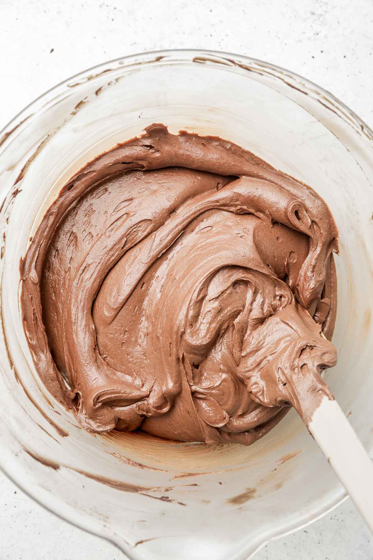 mixing bowl with whipped ganache
