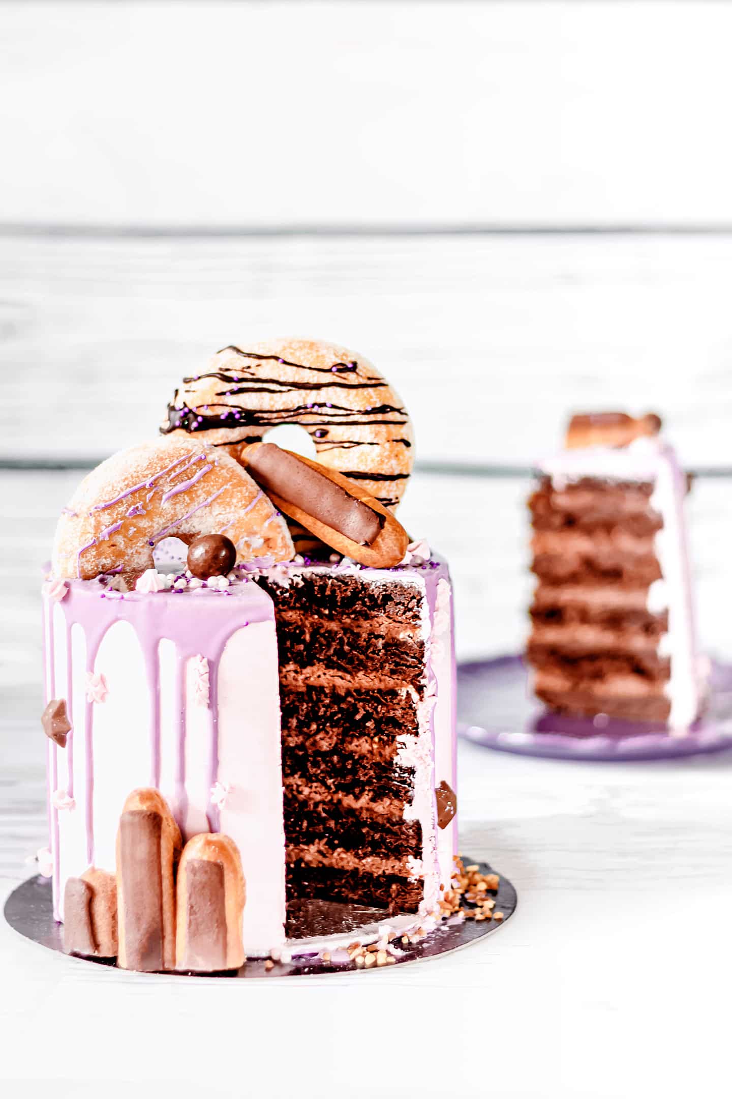 Drip cake chocolat praliné
