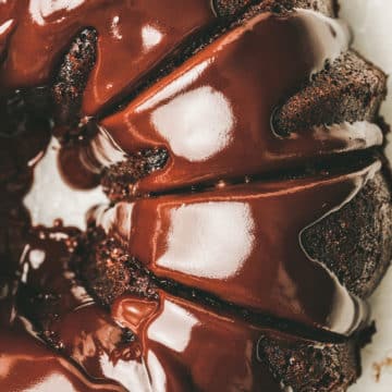 Chocolate chip bundt cake recipe with chocolate glaze