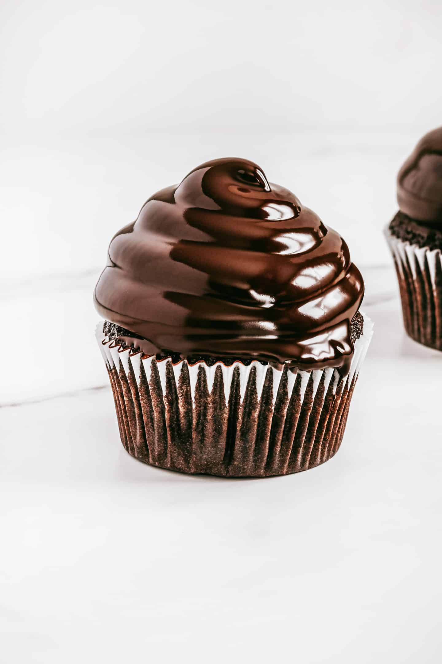 chocolate glazed cupcakes