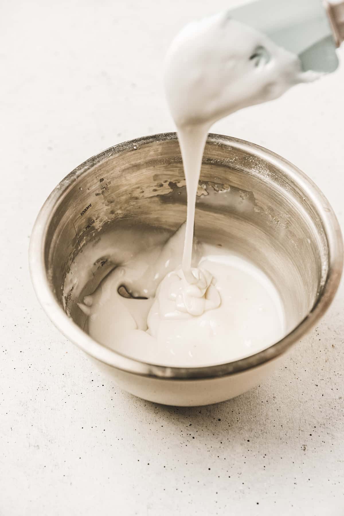 Medium bowl with royal icing