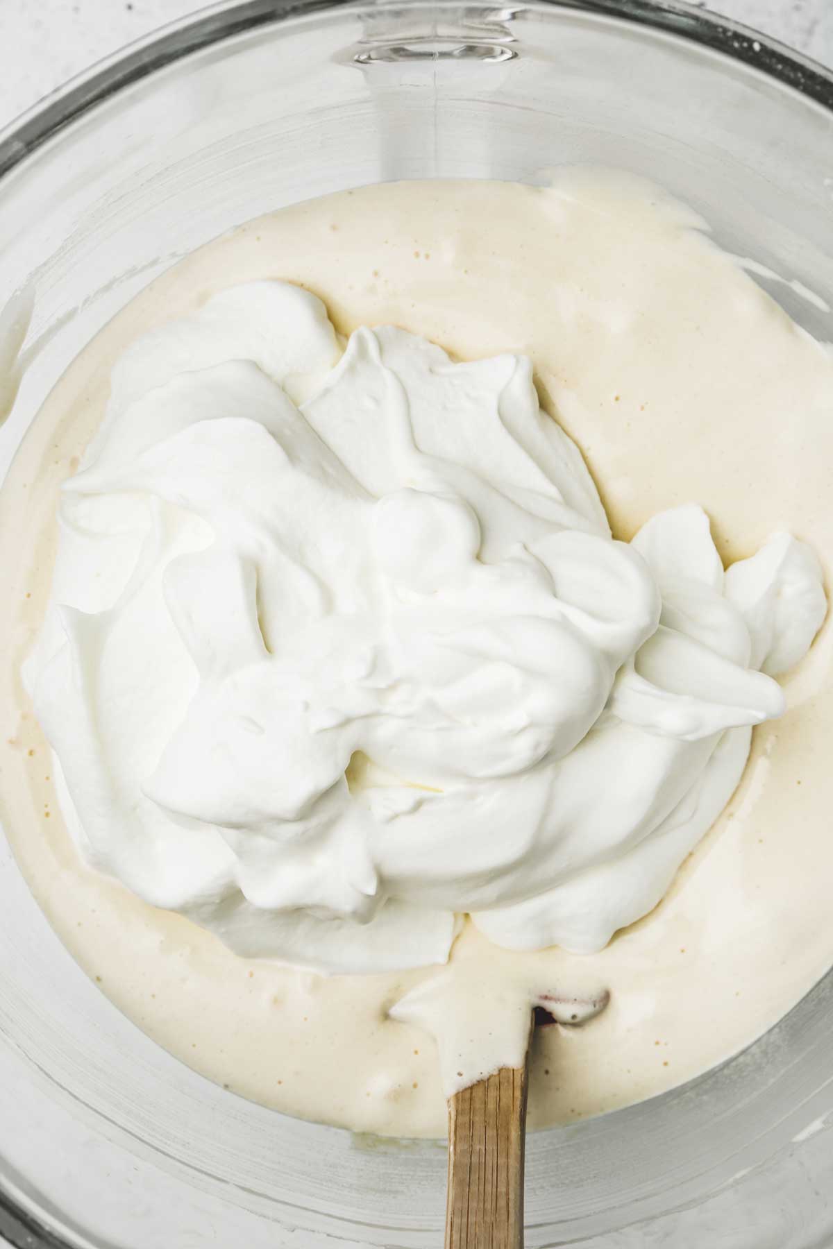 mixing bowl with cake batter