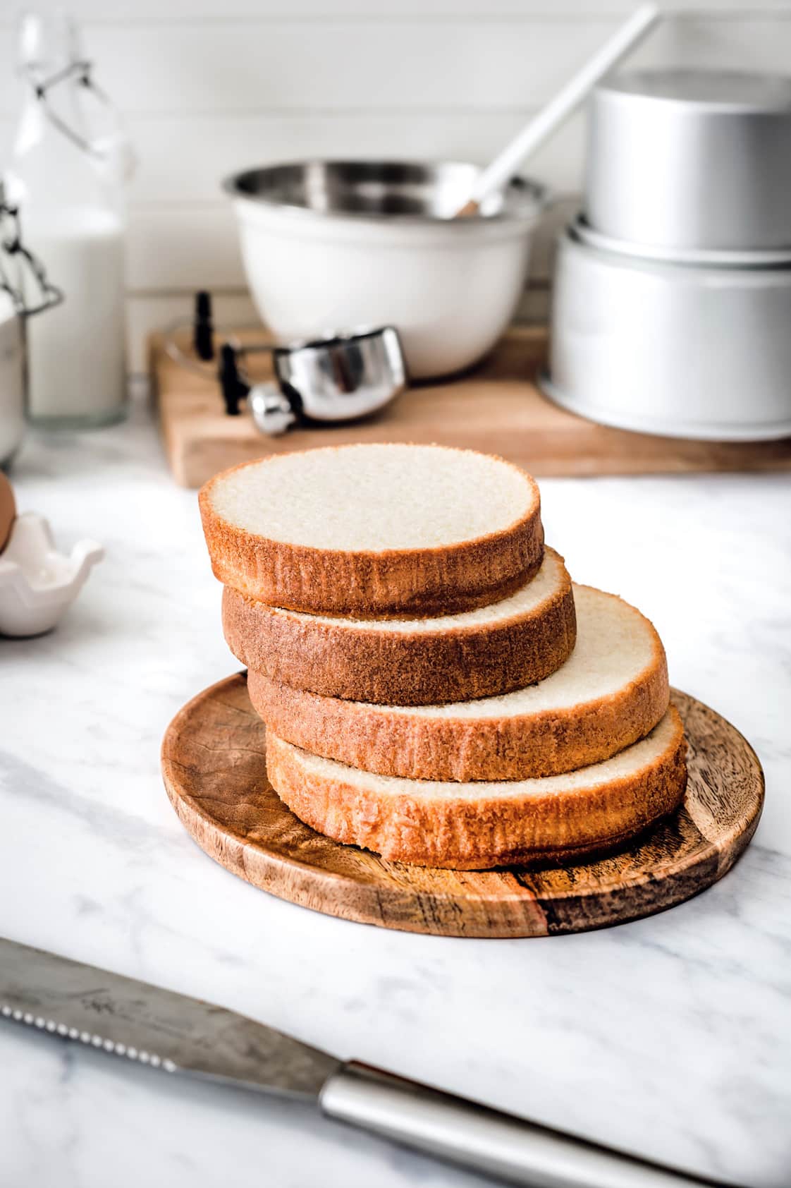 Molly sponge cake on a plate