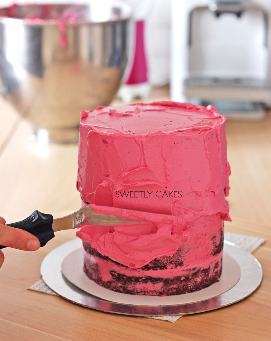 Lissage du layer cake 