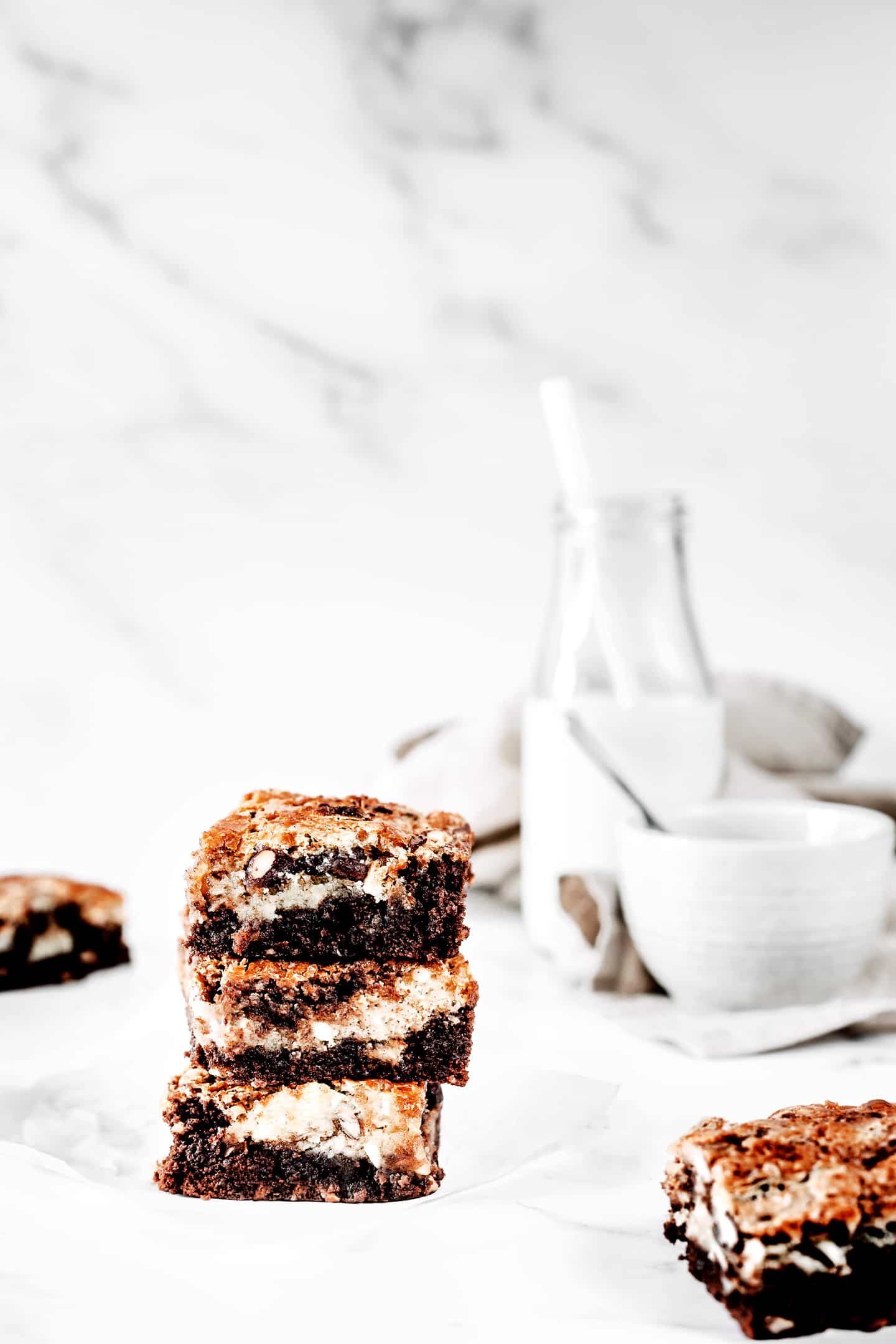Fondant au chocolat marbré 