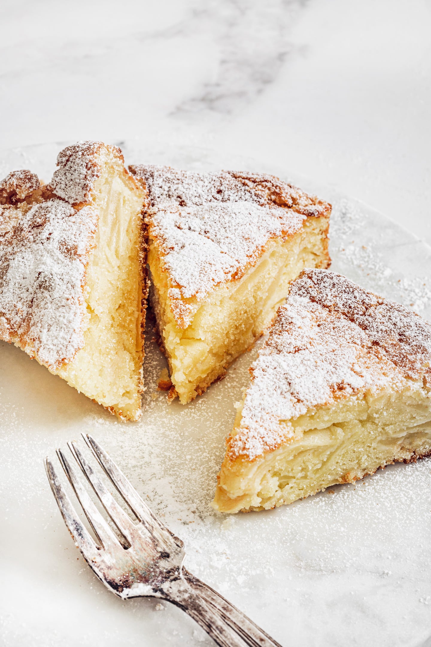 French Apple Cake Recipe Soft And Moist Sweetly Cakes Melted Apples