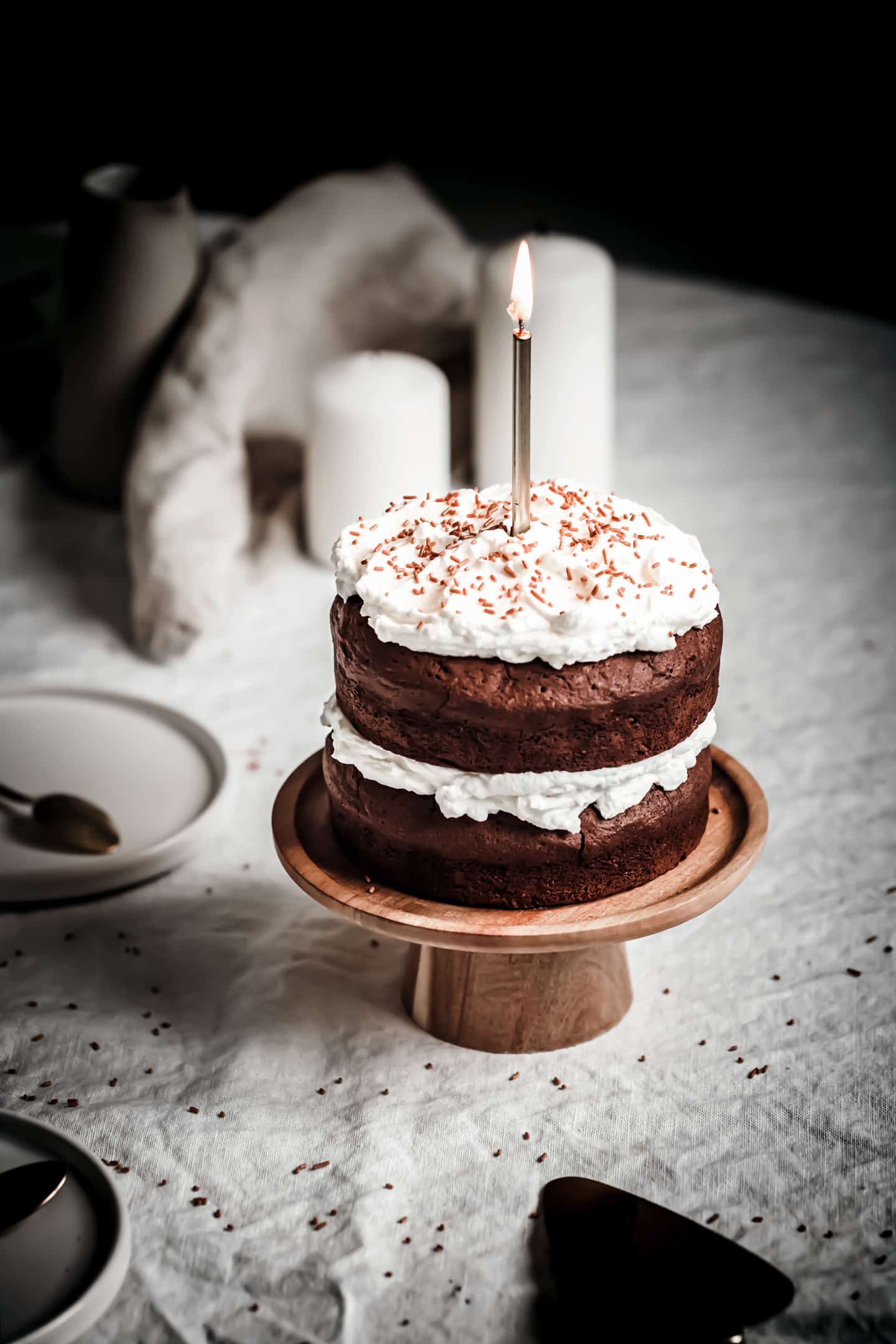 Layer cake brownie et chantilly mascarpone