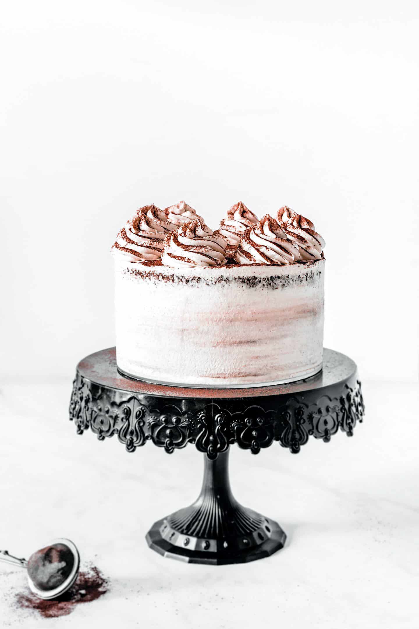 Chocolate Layer Cake White Chocolate Ganache Recipe Sweetly Cakes Birthday Cake