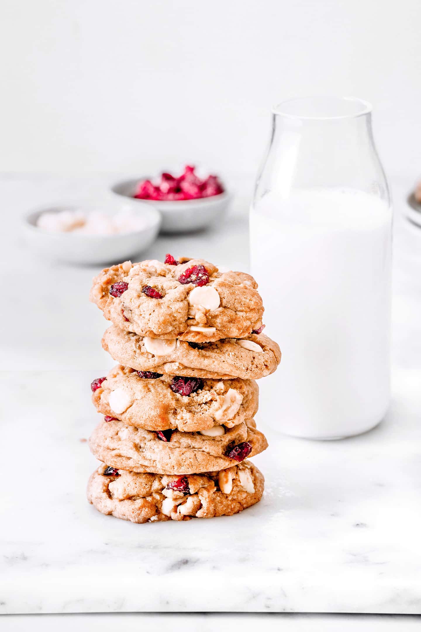 White chocolate cranberry cookies recipe