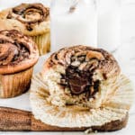 Recette des muffins coeur de Nutella