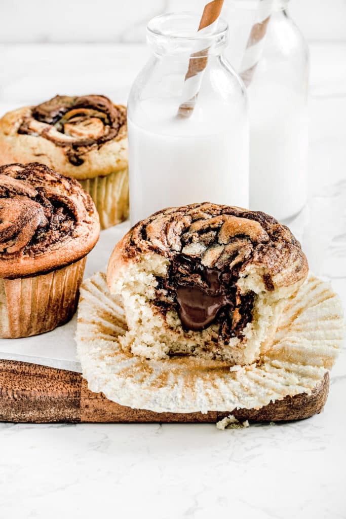 Recette des muffins coeur de Nutella