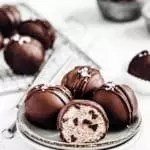 Truffes au chocolat flocons d'avoines et amandes healthy