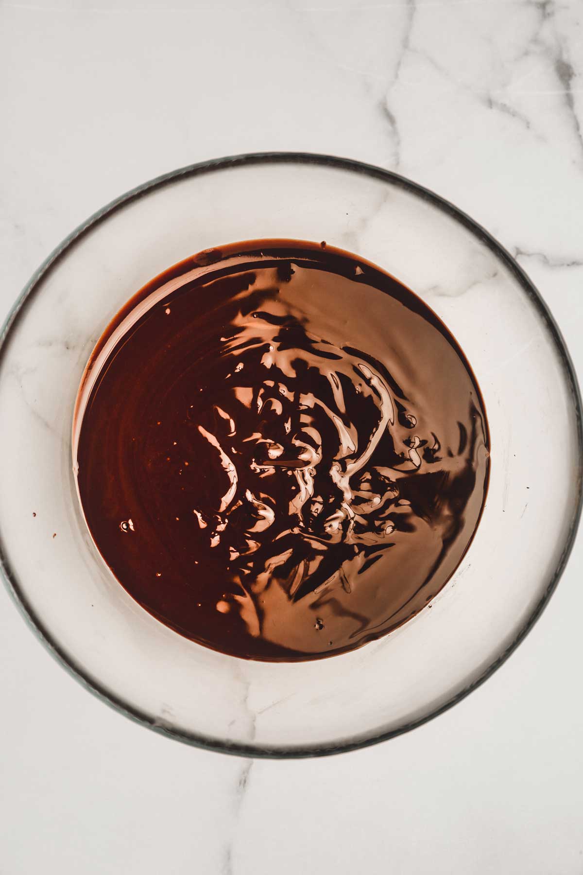 medium bowl with chocolate mixture