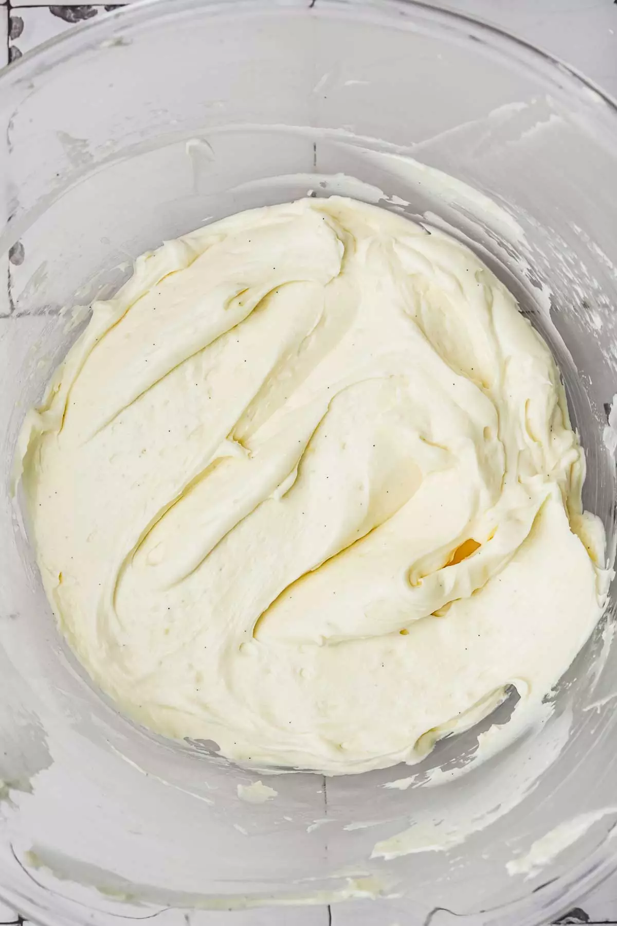 mixing bowl with diplomat cream