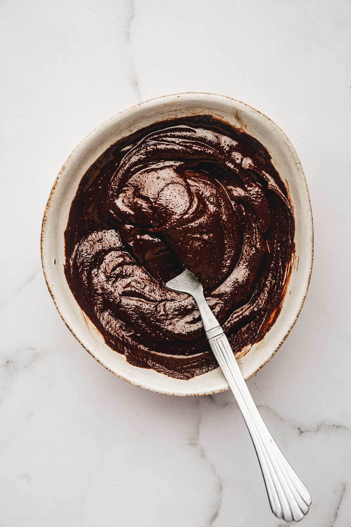 bowl with chocolate filling