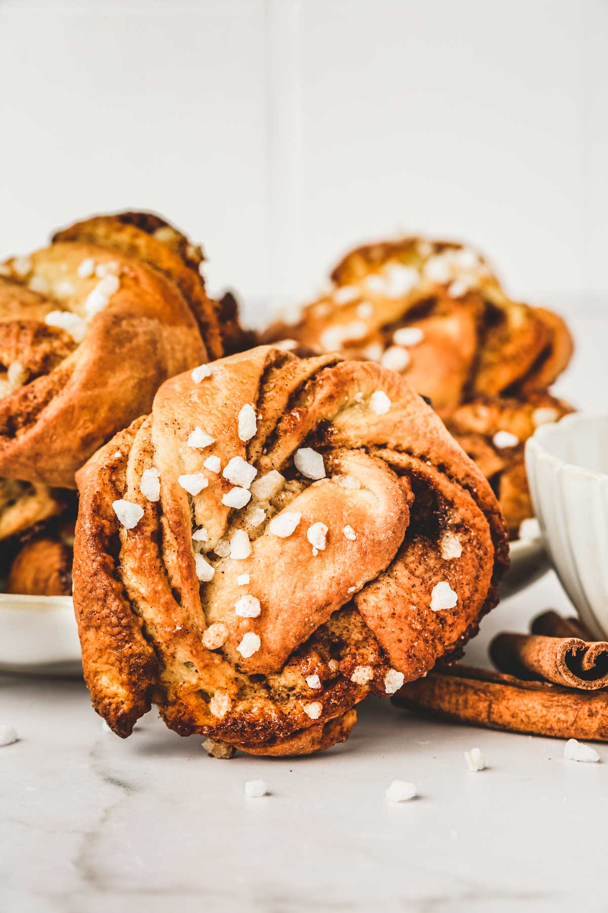 Swedish buns on a table