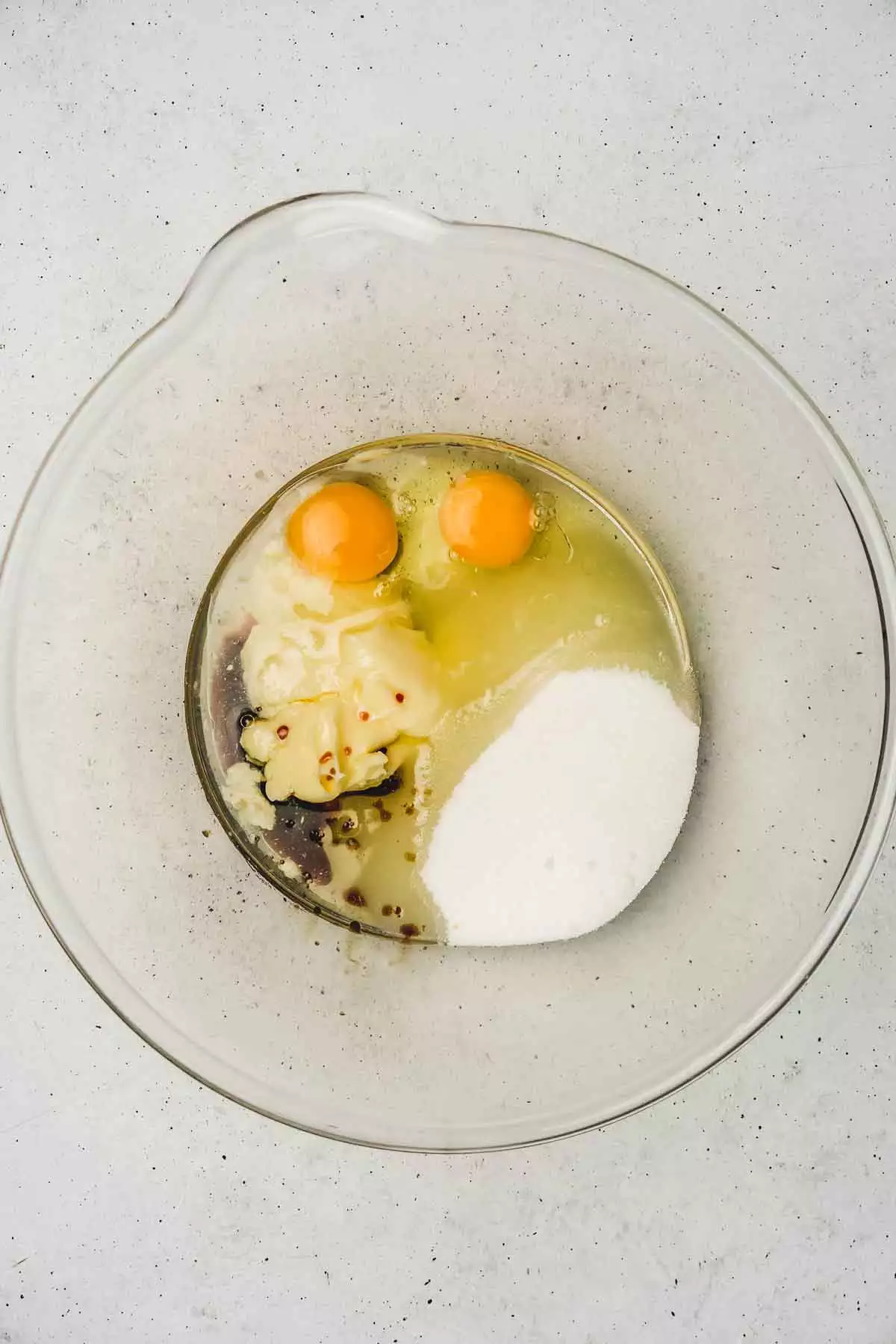 mixing bowl with ingredients