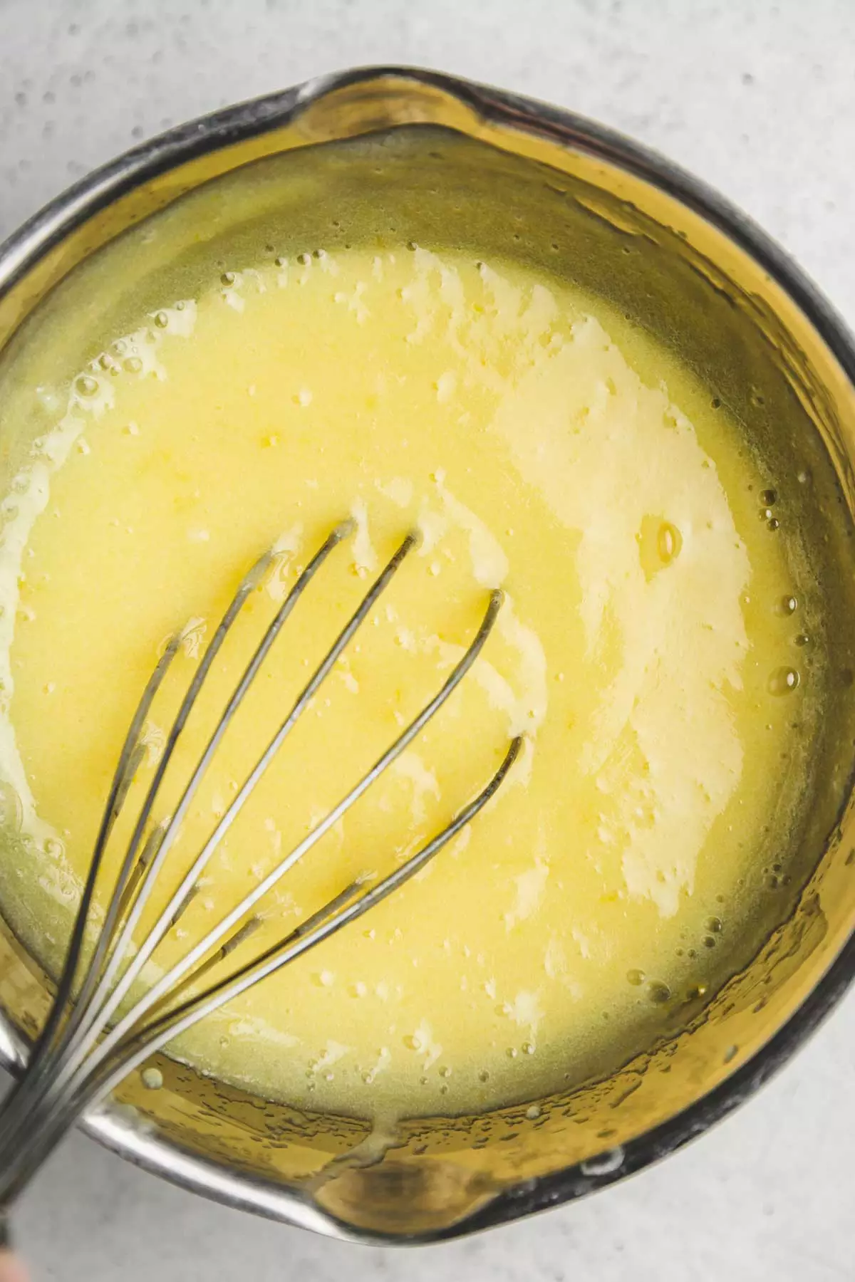 bowl with lemon mixture