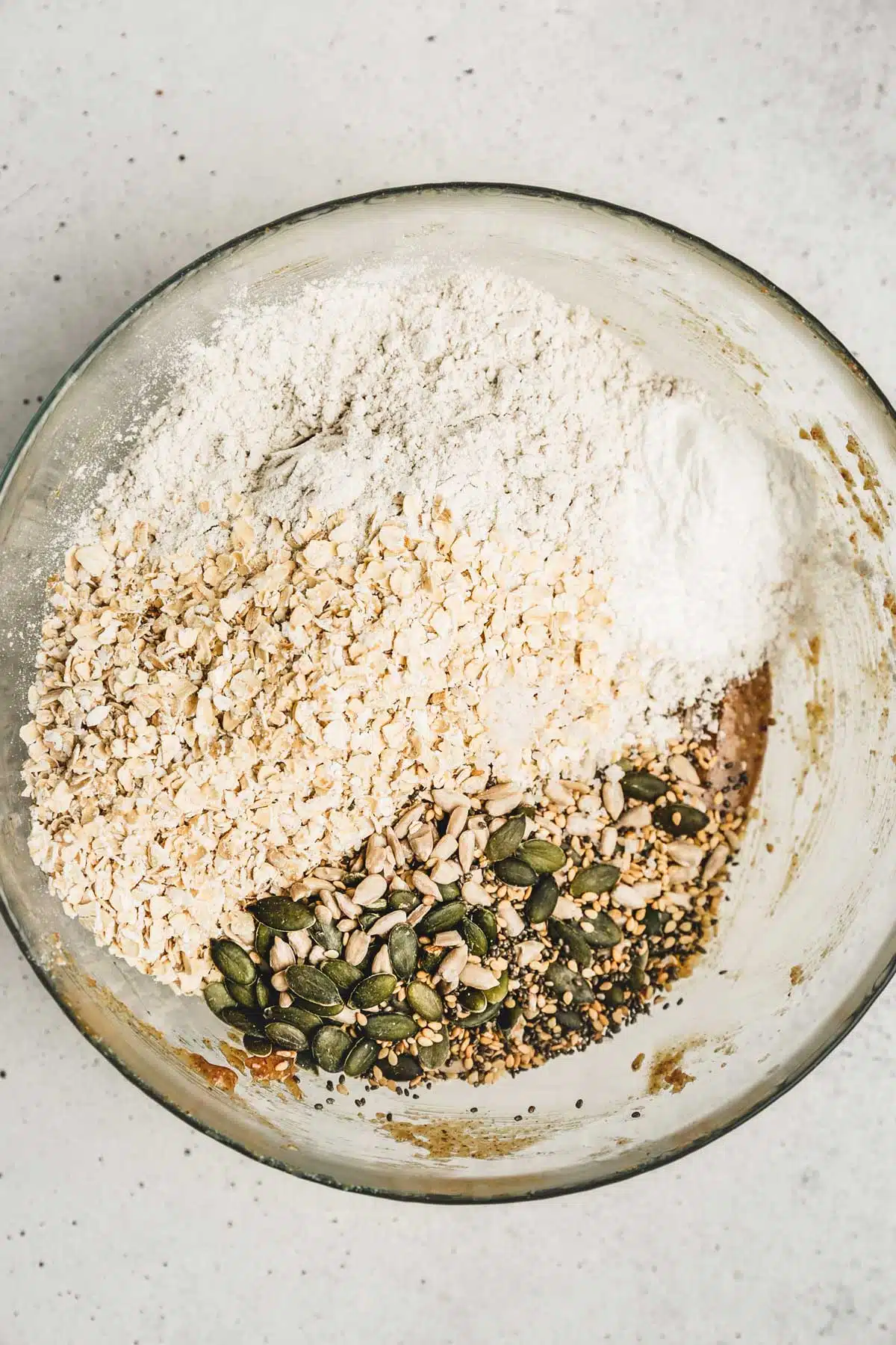 bowl with dry ingredients