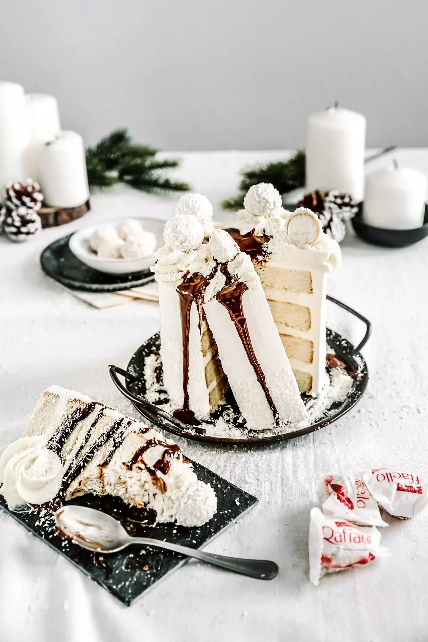 Best ever coconut raffaello layer cake