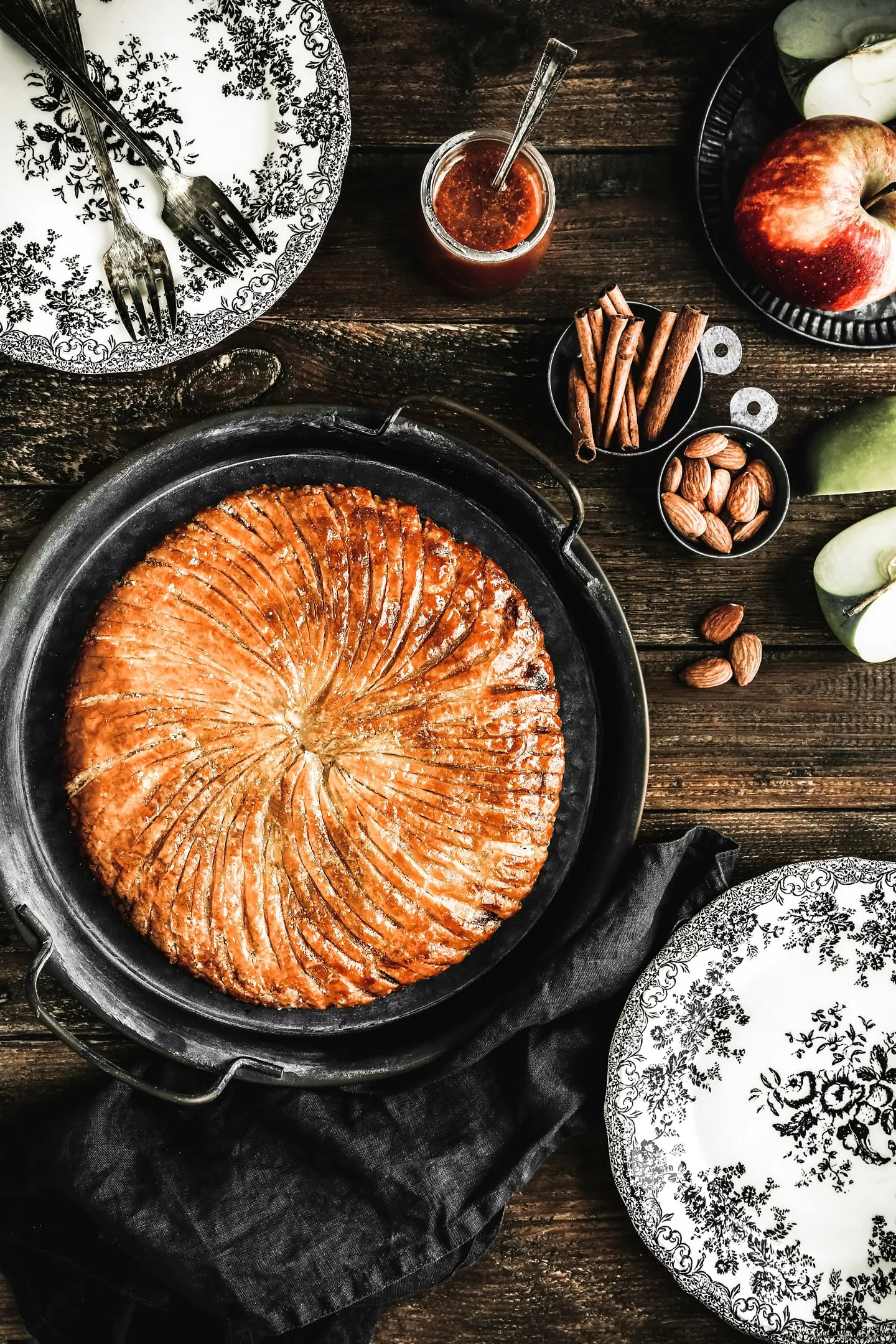 Apple French galette des rois