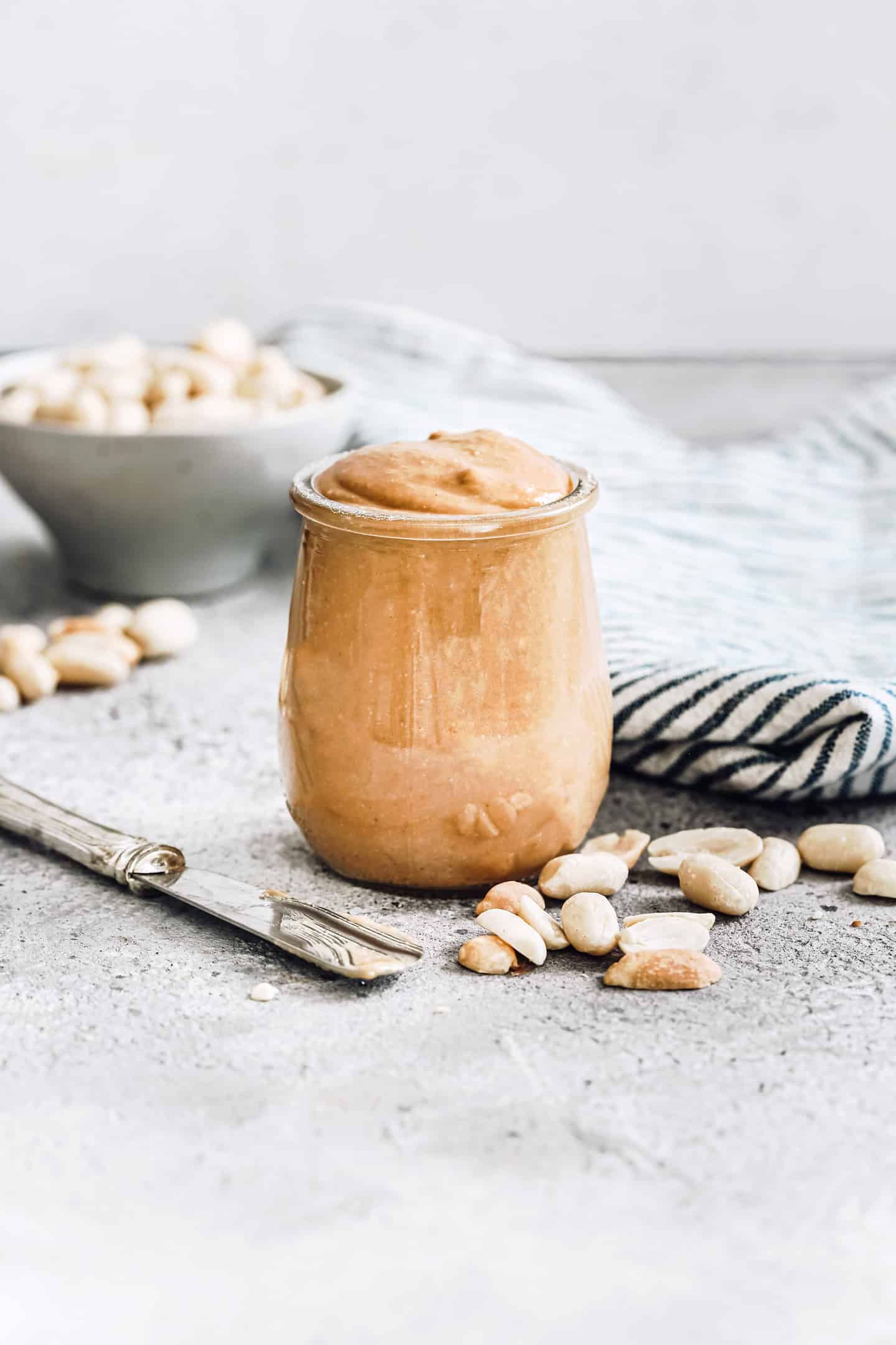 peanut butter on a jar