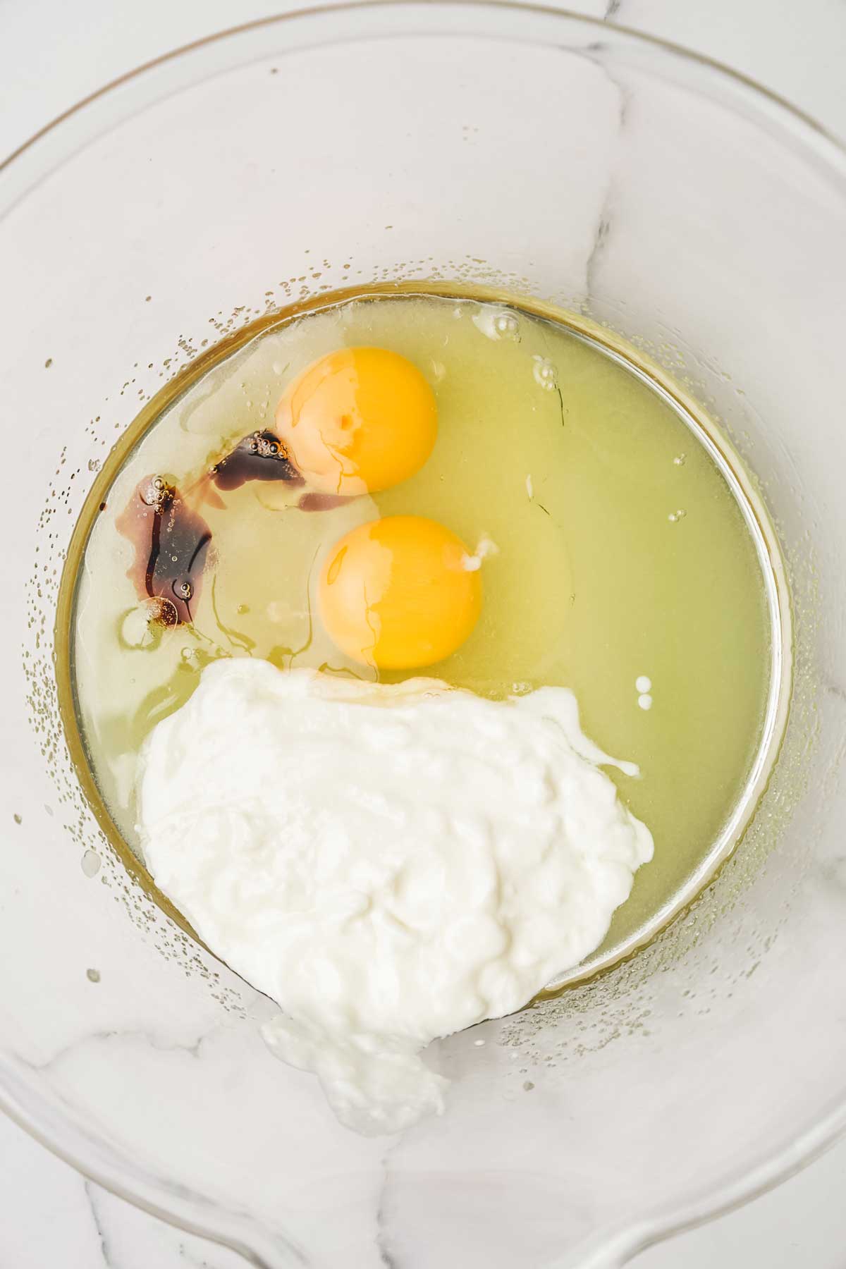 large bowl with egg and others ingredients