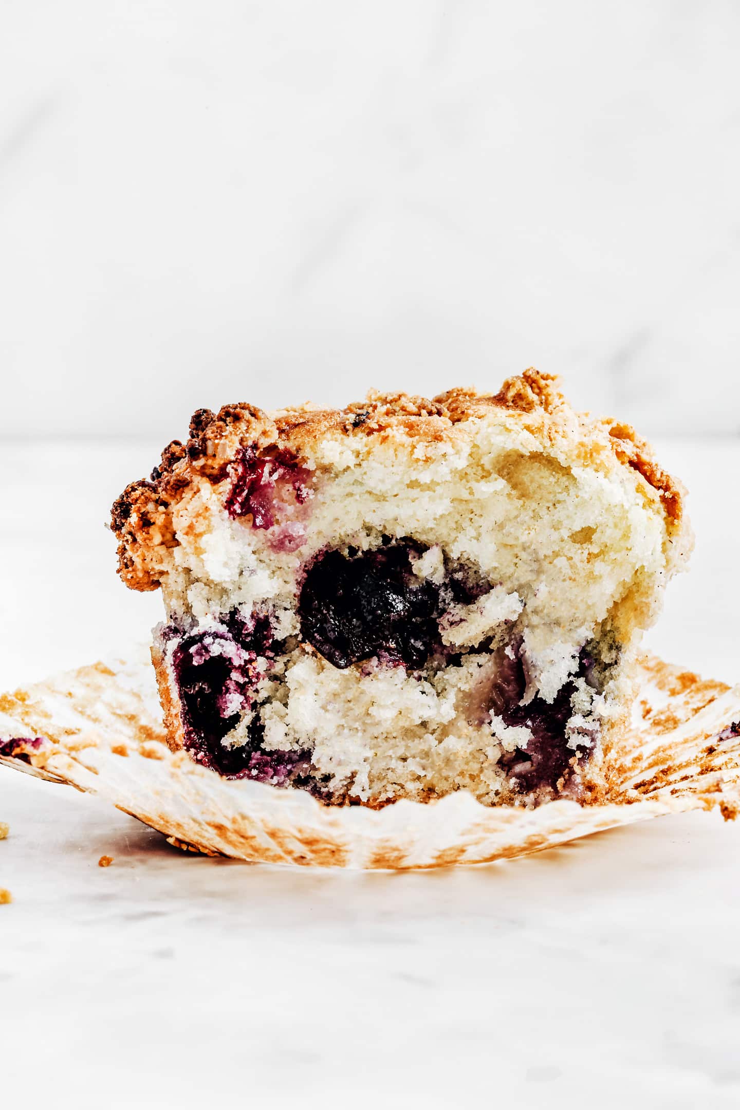 Muffin au myrtille coupé en 2
