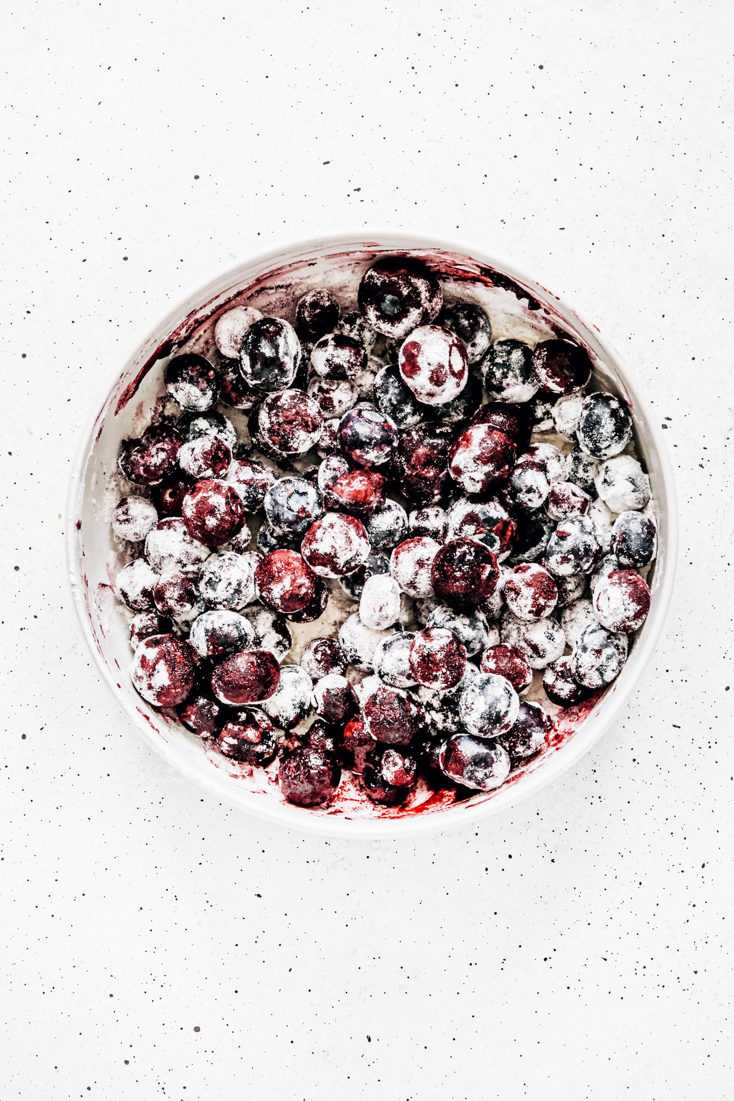 Medium bowl with blueberries