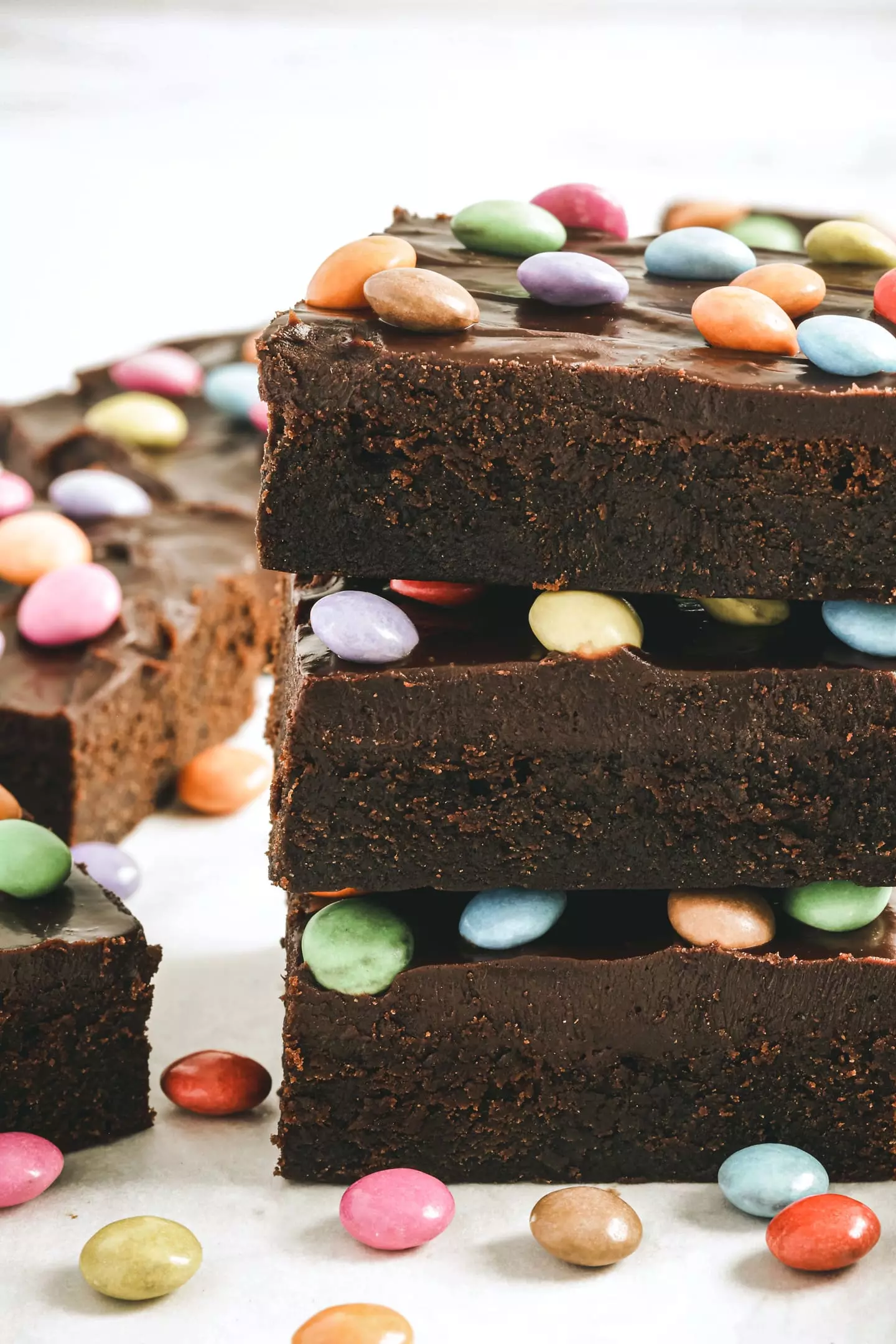 Brownie fondant auw smarties