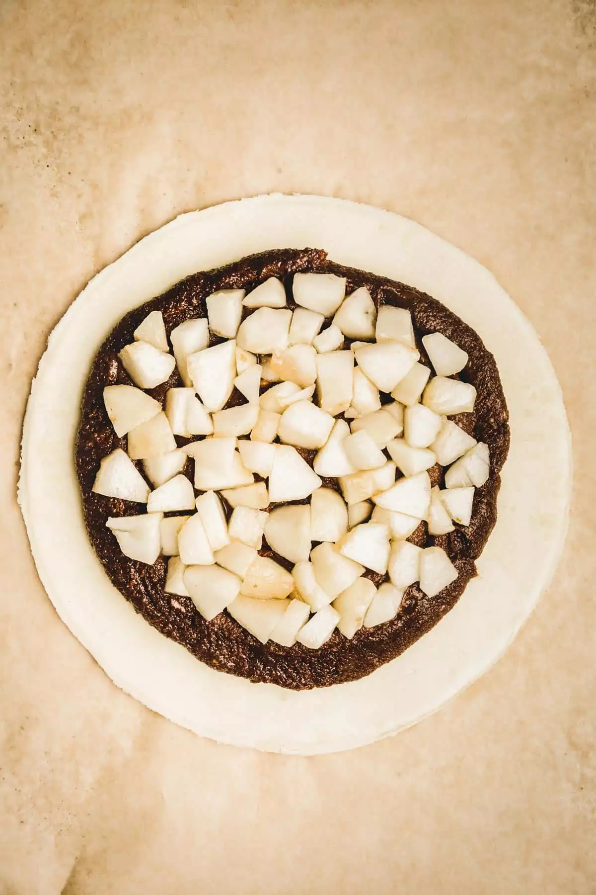 Chocolate pear galette des rois recipe