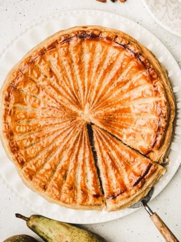 Chocolate pear galette des rois recipe