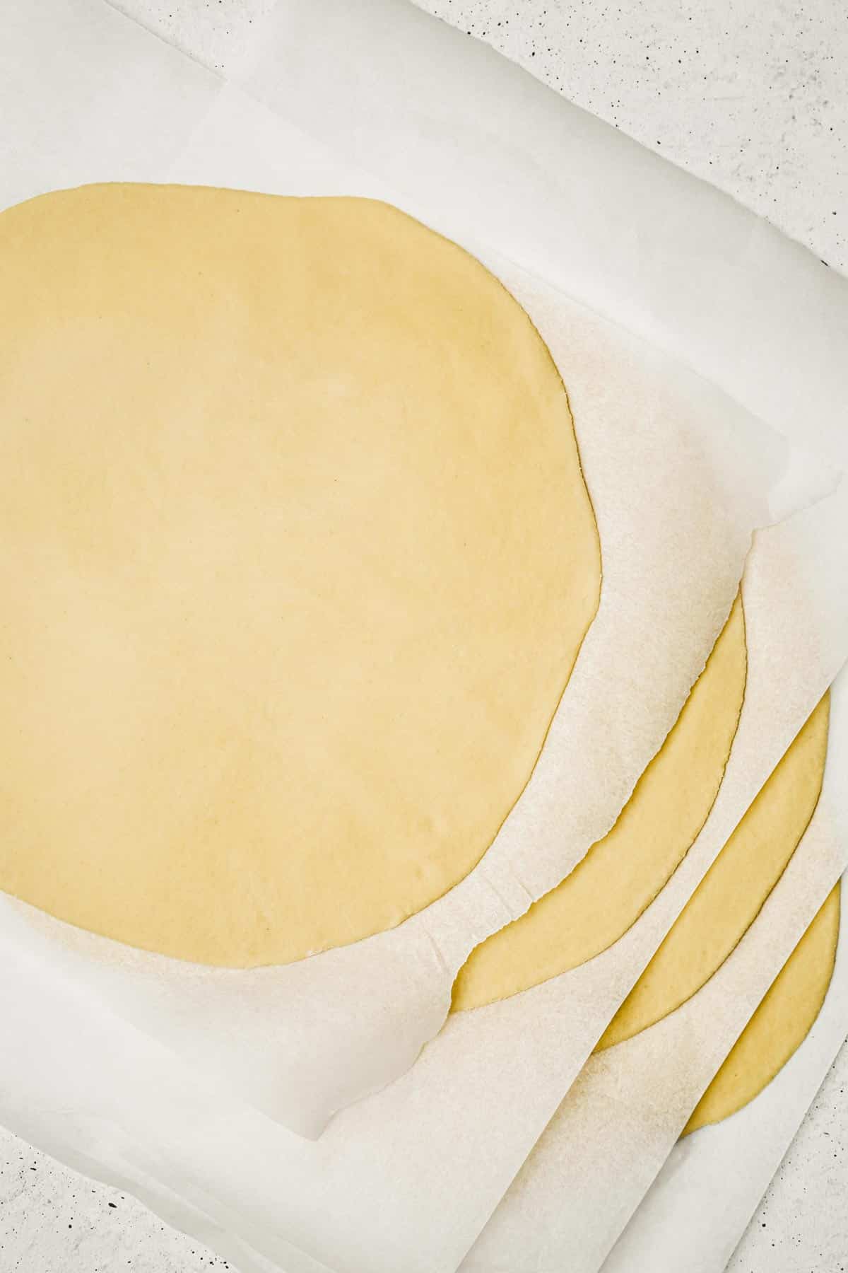 4 layer of dough