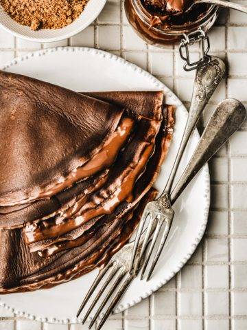 Chocolate crepes