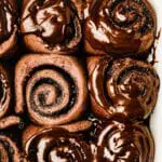 Chocolate cinnamon rolls recipe