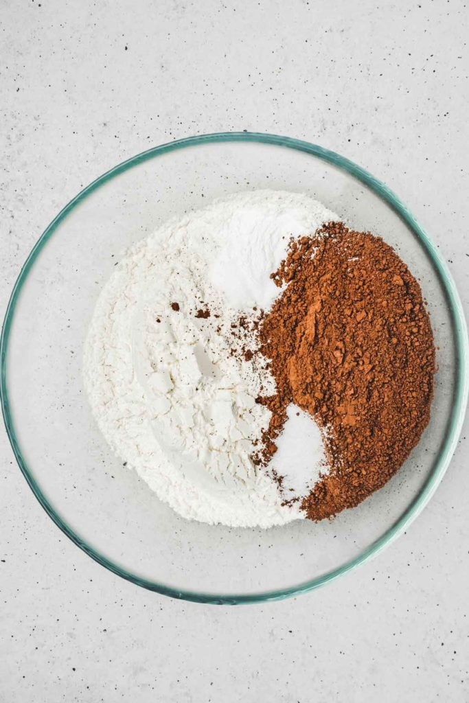 Bowl with dry ingredients