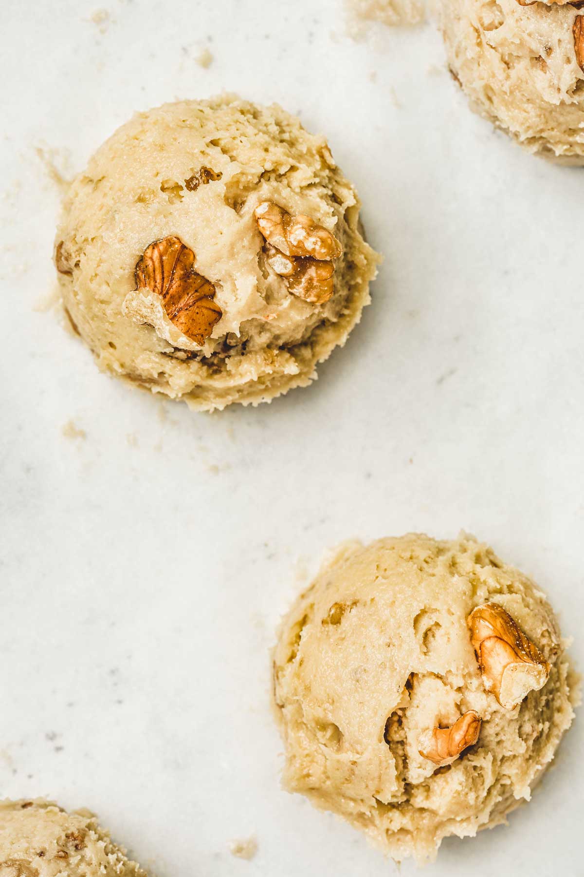 Boule de pâte à cookies à la banane