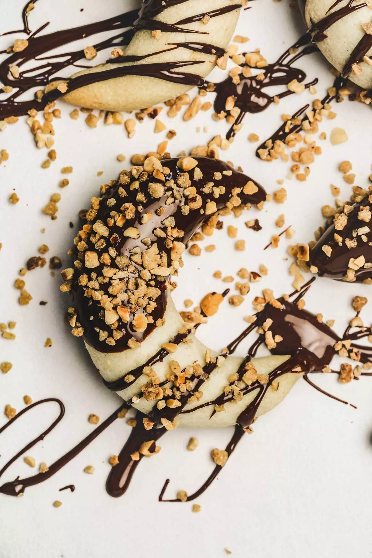 melted chocolate coated gazelle horns