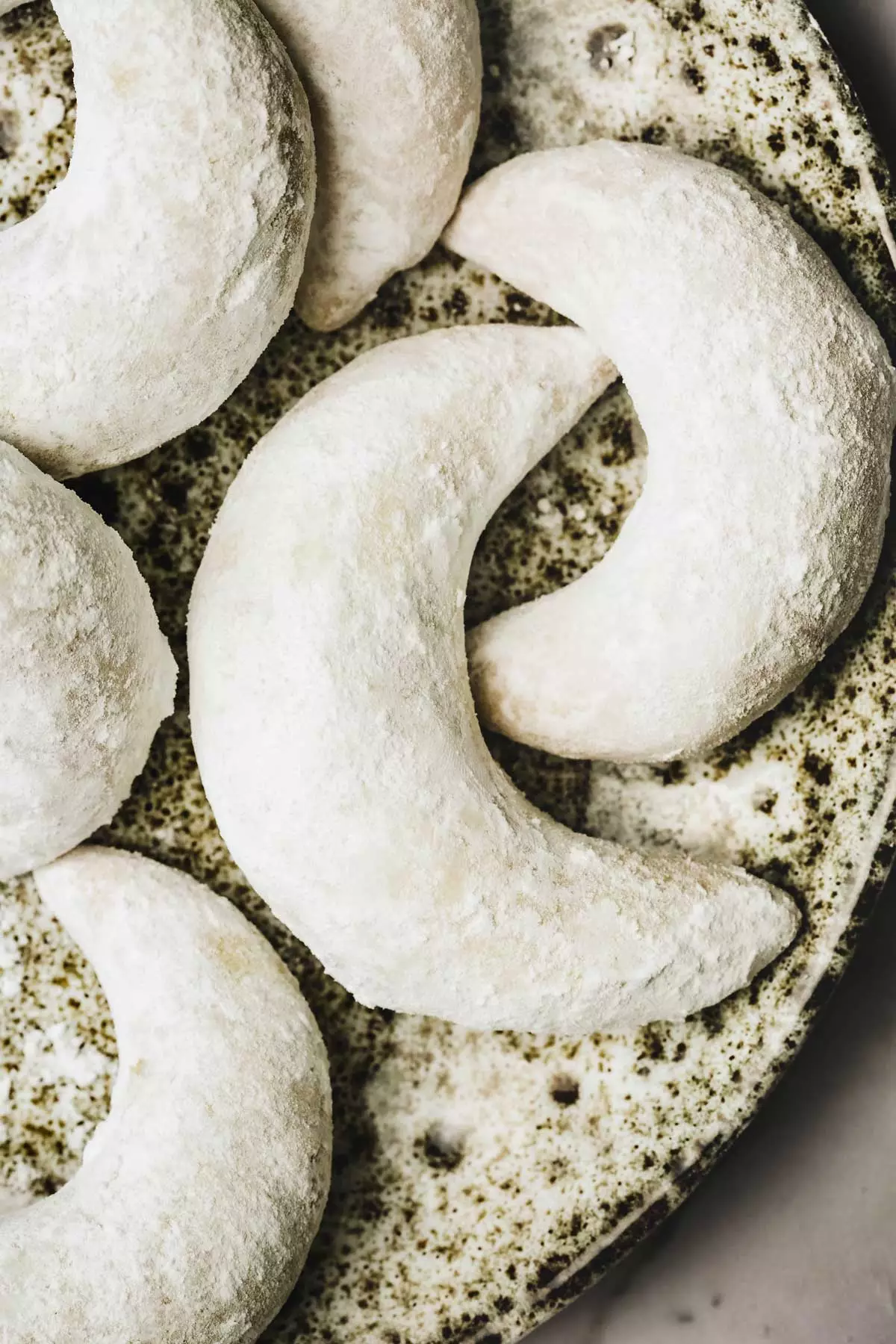 powdered sugar coated gazelle horns