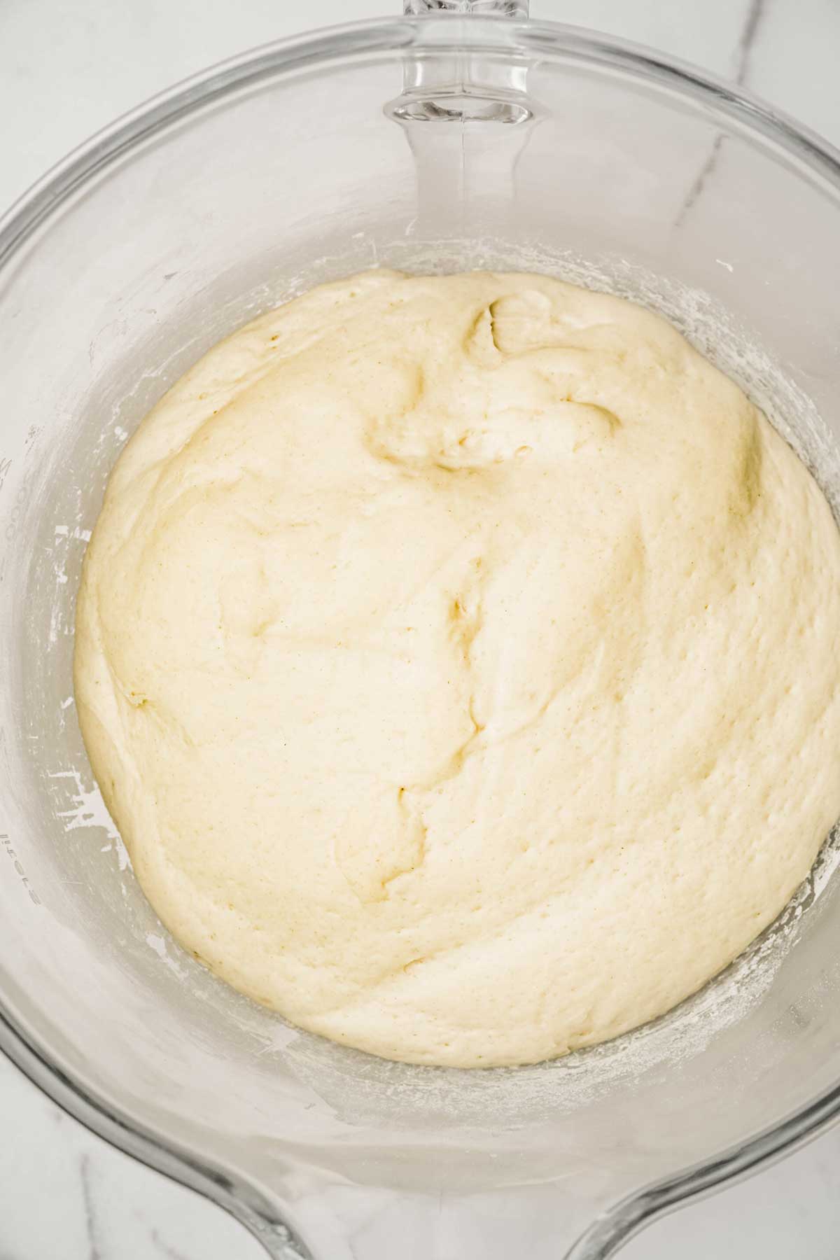 large bowl with dough