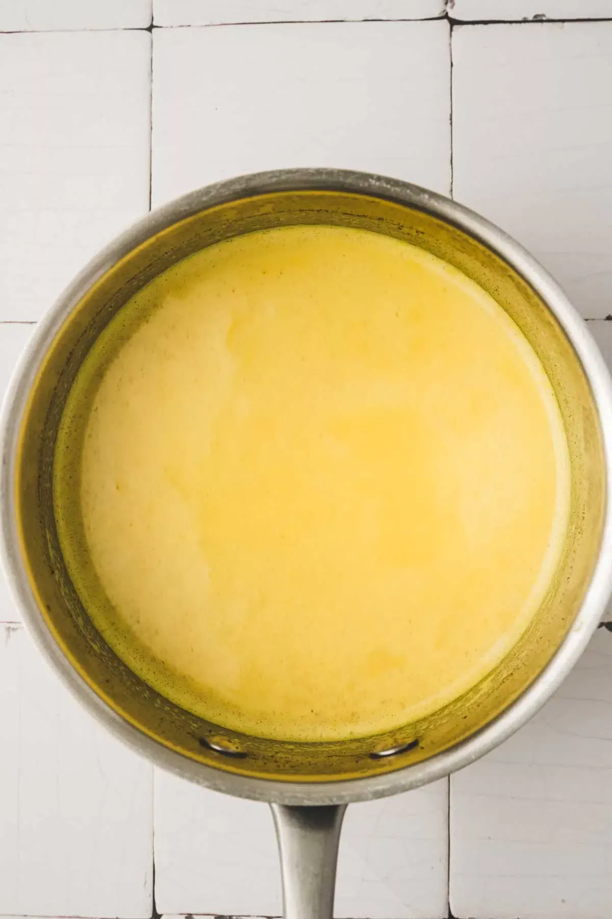 Casserole with turmeric milk