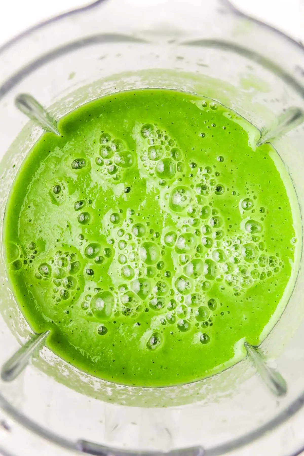 Blender with green smoothie