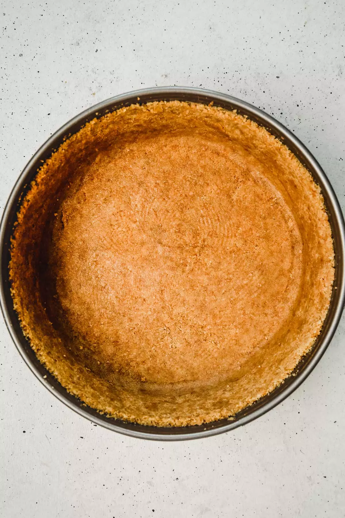 Springform pan with a crumbs crust