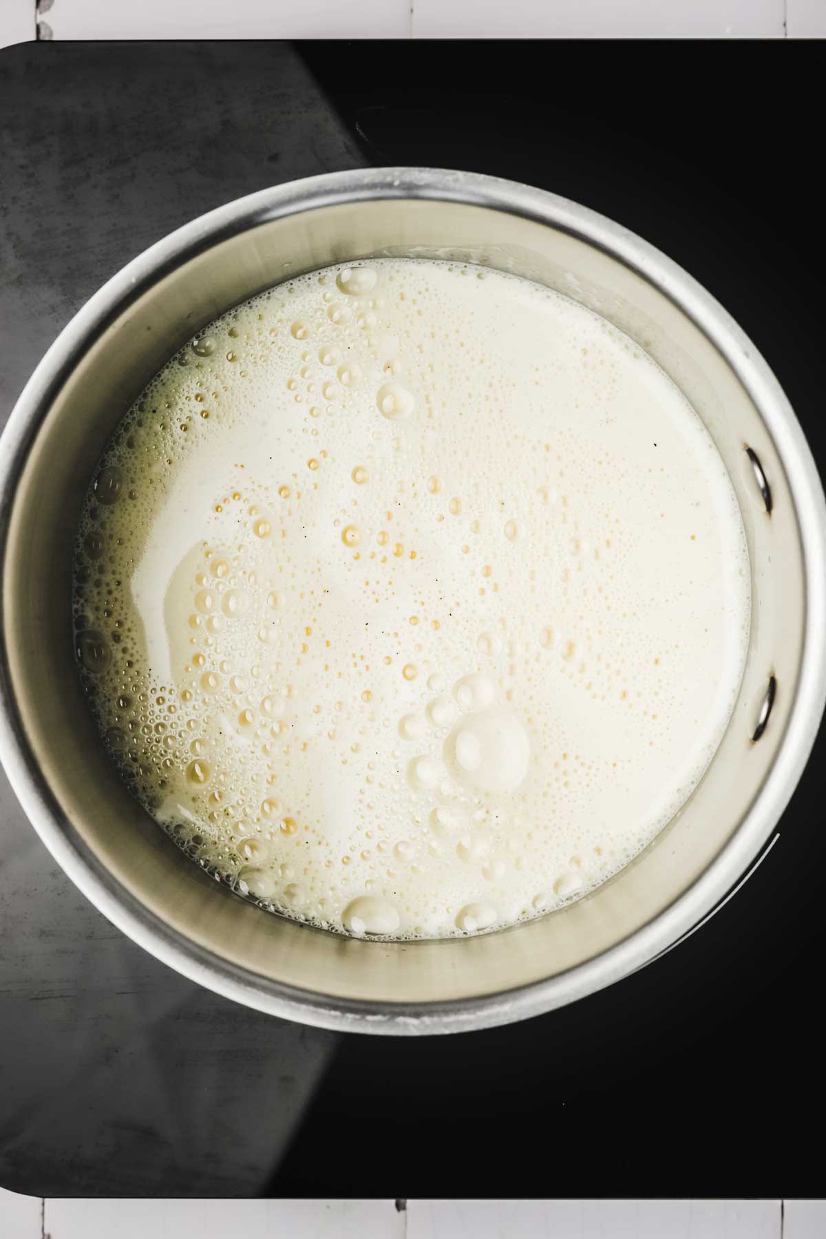 Pastry cream before cooking