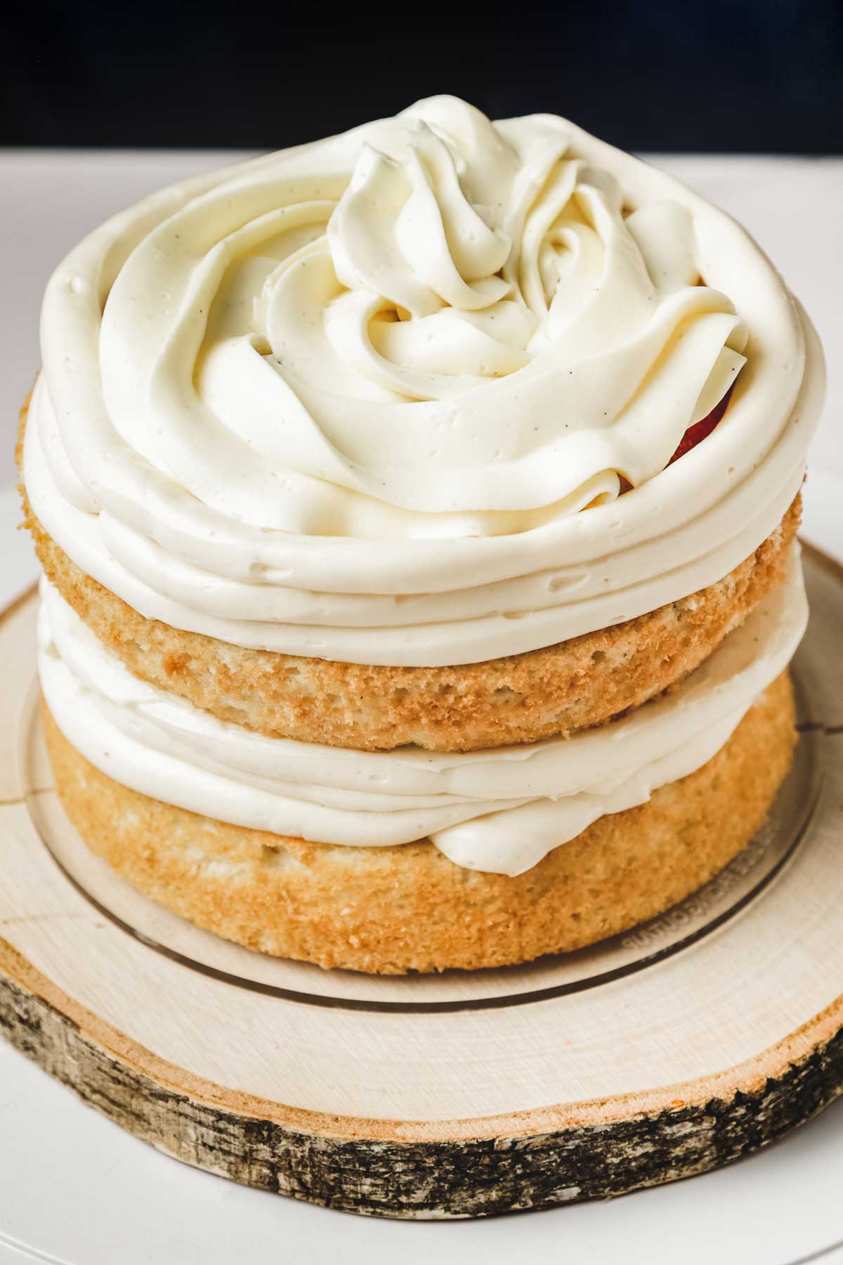 Sponges layered with diplomat cream