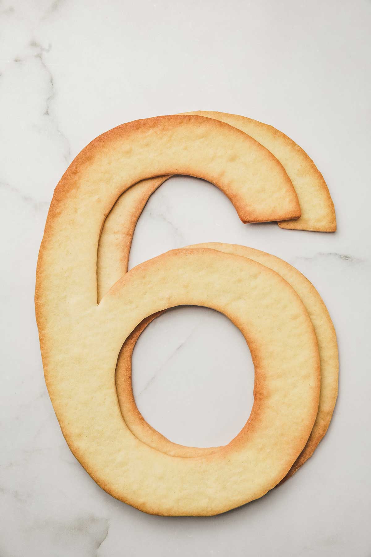 Biscuits en pâte sablée de number cake