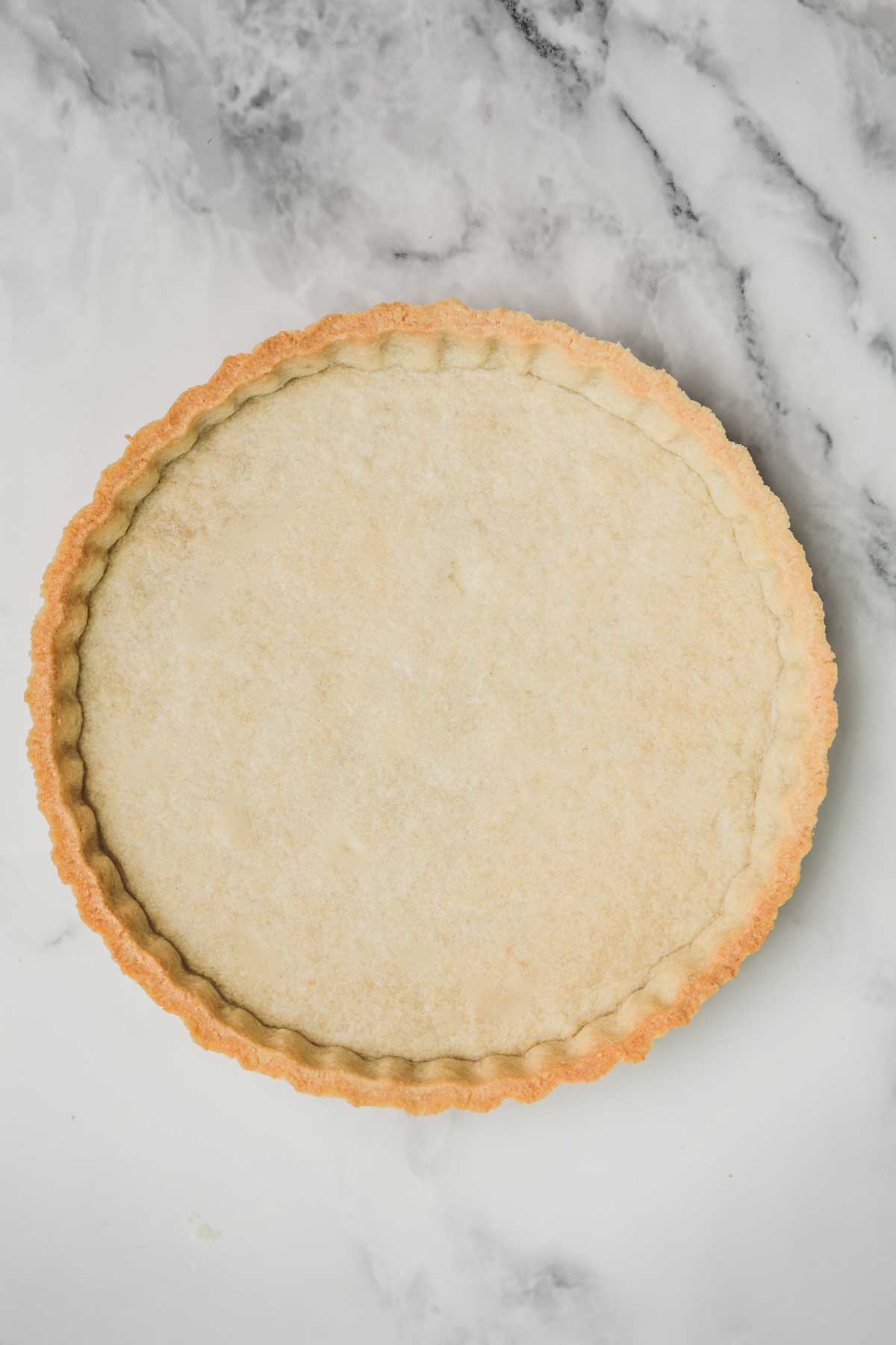 fond de tarte sablée sur une table