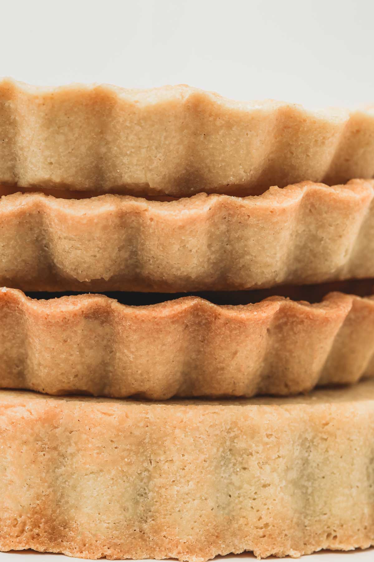Fond de pâte sablée sur une table