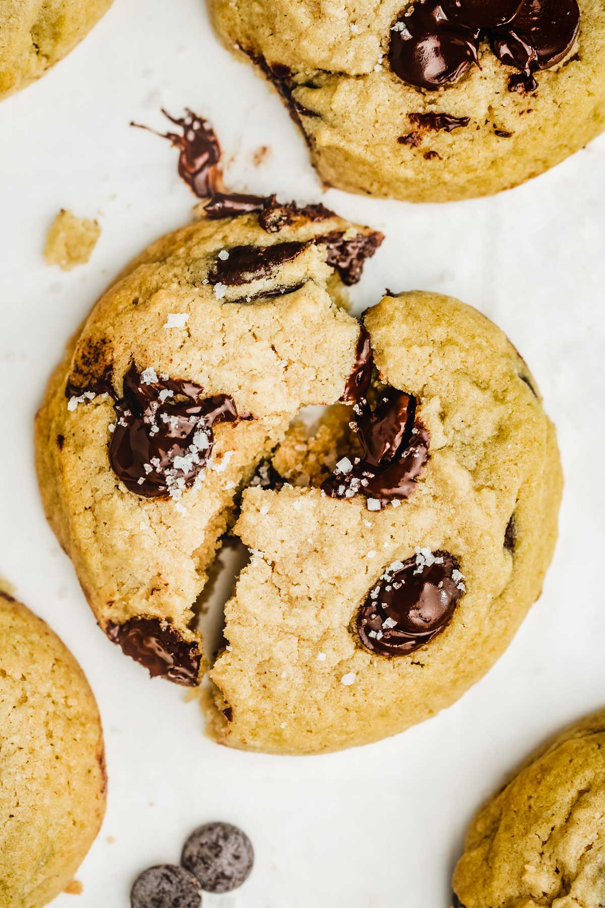 Gluten free cookies with chocolate chip on a table